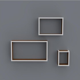 Resim Kenzlife kitaplık neslişah 030*060*20*3 cvz duvar rafı 