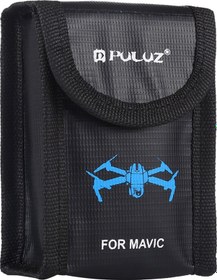 Resim Dofolink Djı Mavic İçin Li-po Pil Depolama Çantası - Alev Giderici, Patlama Önleyici, Pvc Ve Yangınsız Kumaş, Siyah Pu2401 