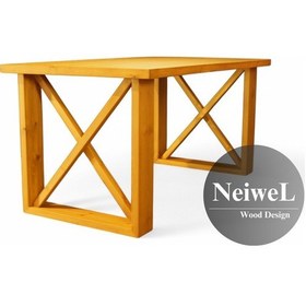 Resim Neiwel Vean Doğal Ahşap Toplantı Masası x 80 x 180 Açık Ceviz 