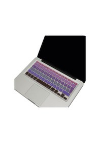 Resim Apple Uyumlu MacBook Air Pro Klavye Koruyucu Türkçe Q Ombre Eski Usb Li Model 2008/2017 Yılı İle Pembe Mavi 