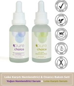 Resim Pure choice leke karşıtı nemlendirici ve onarıcı bakım seti (leke karşıtı bakım serumu + ha serum 2'li set) 