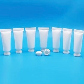Resim 100 Adet 5g Beyaz Plastik Sıkma Şişeleri Sekizgen Kapaklı, Boş Doldurulabilir Seyahat Numune Şişeleri Şampuan, Vücut Yıkama, El Kremi İçin, Oval Şekil, Kokusuz, Sadece Elde Yıkama 