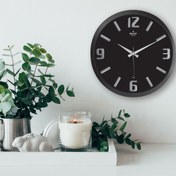 Resim Galaxy Kabartma Rakamlı Duvar Saati - Siyah - 38 cm 