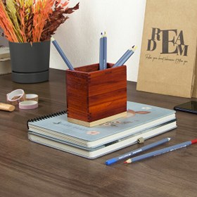 Resim WOODSAKA Kalem Kutusu - Paduk ve Akça Ağaçlarından 