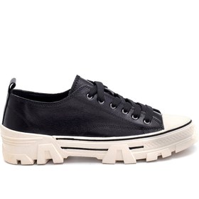 Resim Kadın Deri Sneaker 