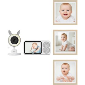Resim Gece Görüşlü Bebek Telsizi Besleme Hatırlatıcılı LCD Ekran 