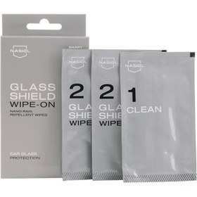 Resim Genel Markalar GlasShield Wipe On Araç Nano Yağmur Kaydırıcı ve Su İtici Mendil 1 Yıl Etkili Cam Bakımı, Cam 