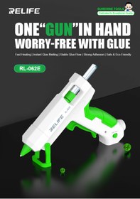 Resim UralTeknik Relife Rl-O62E Hassas kalite sıcak silikon tabancası + 10 silikon uç 