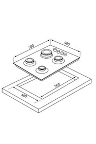 Resim Genel Markalar Kbs Mobilya Mdf Lam Ankastre Ocak Altı Tezgah 