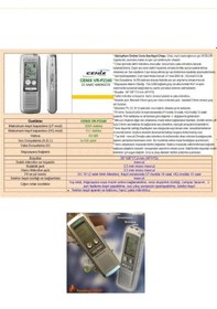 Resim Cenix VRP2340P Ses Kayıt Cihazı Seti 
