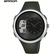 Resim Fochsia Sanda Led Dijital Büyük Ekran Su Geçirmez Spor Erkek Kol Saati Green Diğer 