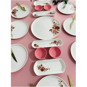 Resim Pink Rose Model 8 Kişilik 17 Parça Kahvaltı Takımı 