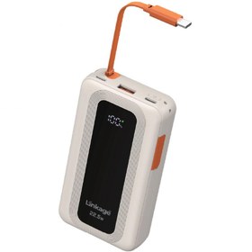 Resim Linkage LKP-60 - 22.5W, 10.000mAh Dahili USB-C Kablolu LCD Dijital Göstergeli Taşınabilir Powerbank 