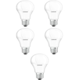 Resim Osram 8,5 Watt E-27 Beyaz Işık Enerji Tasarruflu LED Ampul 5 Adet 