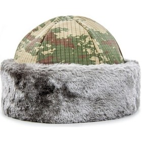 Resim Kamuflaj Börk Şapkası - Börk Beresi - Kaşe 