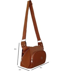 Resim Mygeppetobag Suni Deri Bayan Çapraz Çanta -omuz Çantası Taba 