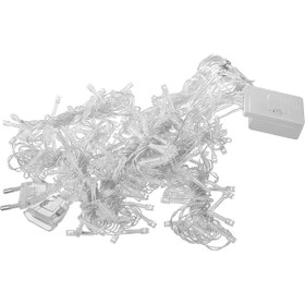 Resim Xnews Perde Beyaz Saçaklı Led Işıklar 2x2 Metre Dıd1047 