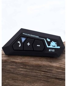 Resim Flzdgnkr İnterkom Intercom Kask Kulaklık Bt22 Bluetooth Motolet Kulaklık 5.0 Bluetooth 74181044 