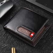 Resim 1 adet Erkek PU Deri Çok Fonksiyonlu Moda Çok Kart Yuvaları Cüzdan 