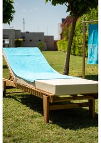 Resim Menderes Home Cotton Collection Bukle Plaj Havlusu Yıldız Turkuaz 