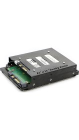 Resim Aogo SSD ve 2.5 Disk Için To 3.5 Inç Çevirici HDD Kızak Yuvası Harddisk Tutucu SSD Montaj Braketi 