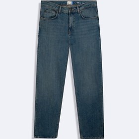 Resim Ltb Lıoren Düz Paça Orta Bel Mavi Jean Pantolon Mavi 28 - 31 