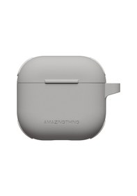 Resim Apple Uyumlu AirPods 4 Kılıf Amazingthing Airbag Köşe Tasarımlı Omni Serisi Silikon Kılıf Gri 