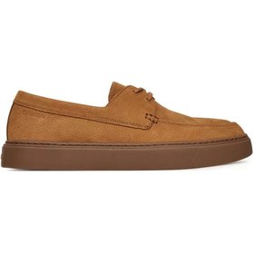 Resim Calvin Klein Erkek Hibrit Bağcıklı Tekne Kahverengi Loafer HM0HM01892-GCX 
