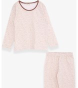 Resim Breeze Kız Bebek Pijama Takımı Desenli 9 Ay-3 Yaş, Bej Melanj-bej Melanj Bej Melanj 