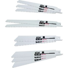 Resim Titi 5089 Ahşap ve Metal Kesim Tilki Kuyruğu Bıçağı Seti - 10 Parça 