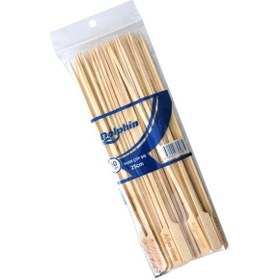 Resim Yassı Çöp Şiş 25 Cm 100 Adet 