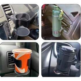 Resim Opel Combo 2019-2020-2021-2022-2023-2024-2025 Araç Içi Oynar Kapaklı Çöp Kutusu,kovası, Ayarlanabilen Organizer Bardaklık Iki Ürün Bir Arada 