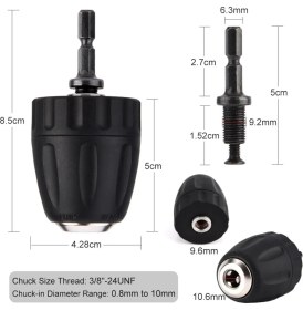 Resim Depolife Makita DTD146SFE3 TD110DWAE DTW1001RTJ TD110DWAE DTD154RFJ DF033DWAE TD090DWE Akülü Şarjlı Mandren 