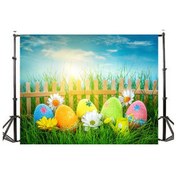 Resim Lemestar Paskalya Temalı Bebek Fotoğraf Çekimi İçin Özel Tasarım Fon Perdesi 1.5x0.9m 