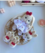 Resim Amigurumi Tavşan Patikli Set 