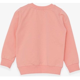 Resim Breeze Kız Çocuk Sweatshirt Baskılı Unicorn 1.5-5 Yaş, Somon-somon Somon 