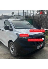 Resim Ford Custom 2023- Yılı Ve Sonrası Uyumlu Kaput Rüzgarlığı 3mm Siyah 