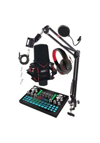 Resim Midex Gmx-1 Diamond Set Condenser Mikrofon Ses Kartı Kulaklık Canlı Yayın Paketi - Pc ve Telefon 