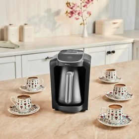 Resim Karaca Inox Çelik Gövdeli Şık Tasarım Türk Kahvesi Makinesi Gri Hatır Neo Inox 