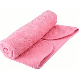 Resim Pembe Peluş Bebek Battaniyesi 001 