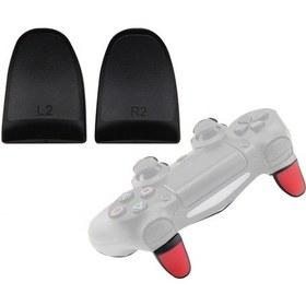 Resim 2 Çift Gamepad Genişletilmiş Düğmeler L2r2 Ps4 İçin Uygun Düğmeler Siyah 