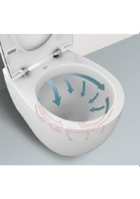 Resim Ideal Standard Stradao Clearim Kanalsız Asma Klozet Kapak Dahil 