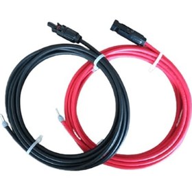 Resim Mc4 Soketli 6 Mm Solar Kablo 5mt Kırmızı Ve 5mt Siyah 