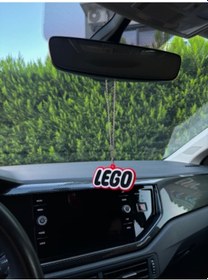 Resim Lego Kırmızı Oto Dikiz Ayna Süsü 