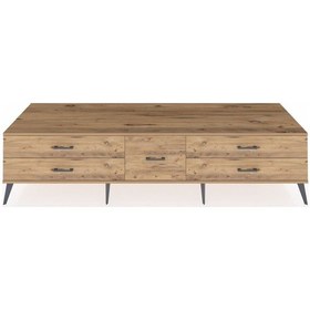 Resim Kronos Tv Ünitesi 5 Çekmeceli 220x59x51 Çam-antrasit/çam Antrasıt/atlas Çam - Atlas Çam 