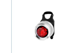 Resim Profisher Bisiklet LED Kuyruk Ikaz Işık Şarj Edilebilir Dahili Pil Edilebilir USB Kablo Gümüş 