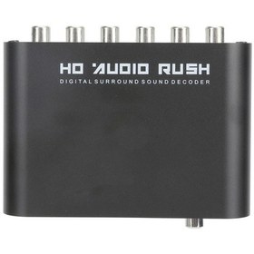 Resim Tenfowee 5.1 Kanal Ses Çözücü: Dts/dolby Ac-3 Destekli, Fiber/koaksiyel'den Rca'ya Dönüştürücü, Usb Ve Çoklu Giriş/çıkış Portları Diğer 