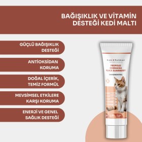 Resim Kahu Naturals Immunovital Paste, Kediler için Bağışıklık Takviyesi, Ekinezya, Propolis, Karamürver, 100 ml 