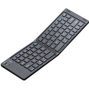 Resim Uyumlu Katlanır Bluetooth Klavye İki Katlı Taşınabilir Mini Bluetooth Klavye Şarj Edilebilir Ofis Klavyesi S2756 Ratetime Diğer 