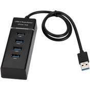 Resim Pl-5717 4 Port Usb 3.0 Çoklayıcı Hub Anahtarlı Işıklı On Off Düğmeli 